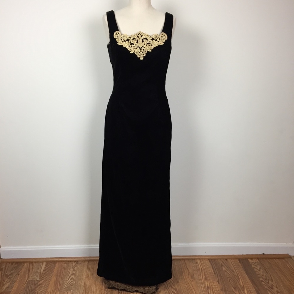 Vintage Scott McClintock Velvet Dress - Picture 2 of 8